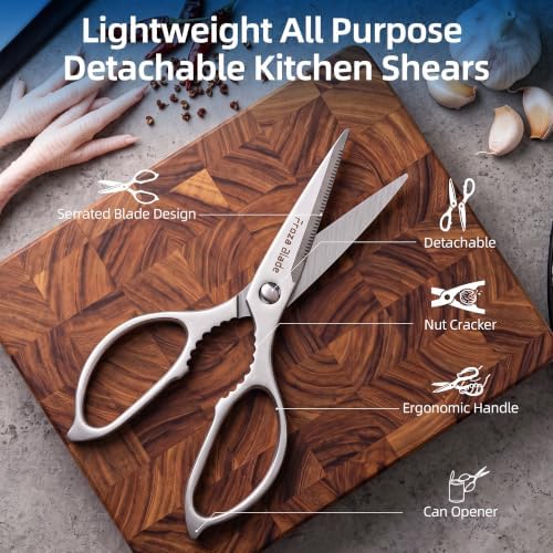 Small Kitchen Scissors, Come Apart Kitchen Shears All Purpose for Food