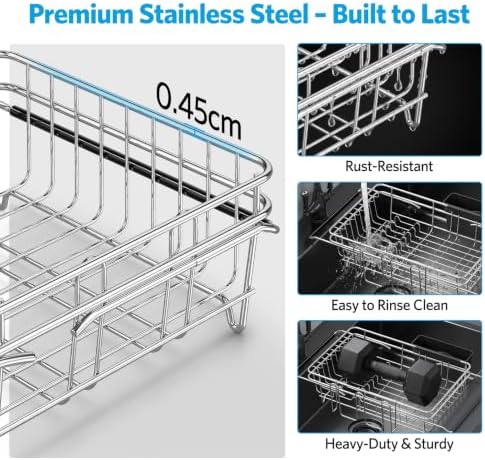 Over The Sink Dish Drying Rack for Small Kitchen
