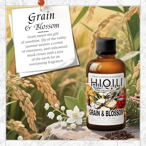 HIQILI Grain & Blossom Fragrance Oil for Diffuser, Candle & Solid Perfume - Image 2