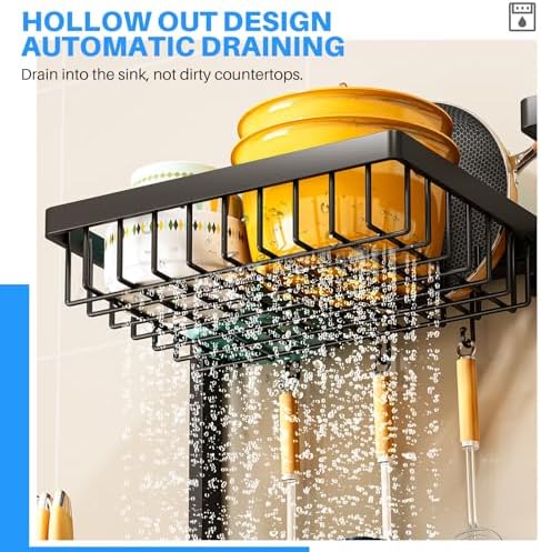 Large Over The Sink Dish Drying Rack 2 Tiers 4 Baskets