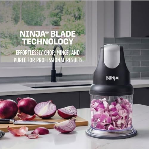 Ninja Express Chop Manual Food Processor, 16oz Bowl, Gray, NJ100GR - Image 5