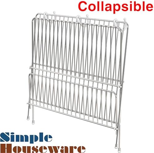 Collapsible Dish Drying Rack, Chrome