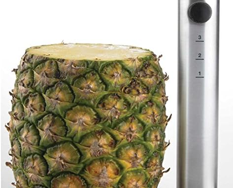 CLEARANCE 304 Food Grade Silver Stainless Steel Depth Marked Pineapple De-Corer Peeler Stem Remover Slicer Blades Diced Fruit Ring Cutter