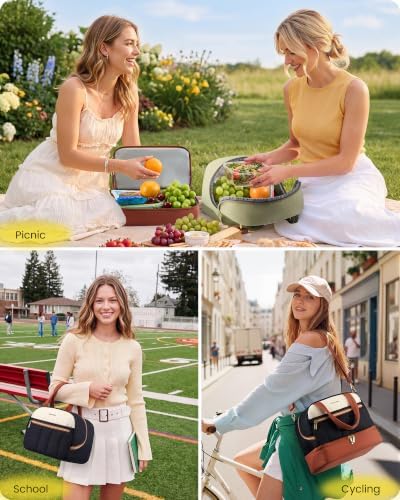 Insulated Lunch Bag for Women Men, Cute Fit and Fresh Lunch Box