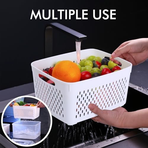 5-Pack Fruit Storage Container for Fridge, Food Storage Containers