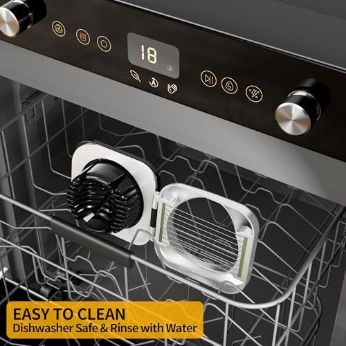 Multipurpose 3 in 1 Heavy Duty Egg Slicer,Stainless Steel Wire,Black Sliver - Image 7