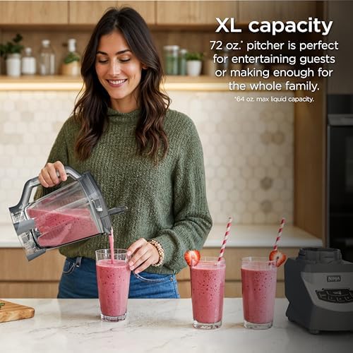 Ninja Blender Pro+, 1100W, 72oz Pitcher, 2 Cups, BL660 - Image 2