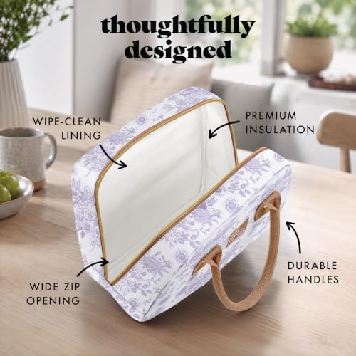 Bloomington Insulated Lunch Bag for Women w/ Containers