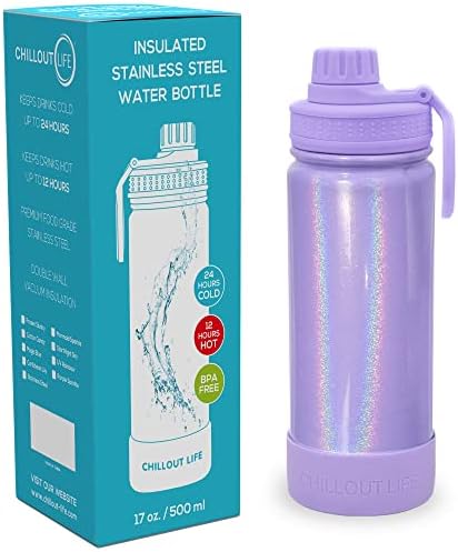 17oz Kids Insulated Stainless Steel Water Bottle w/Spout Lid