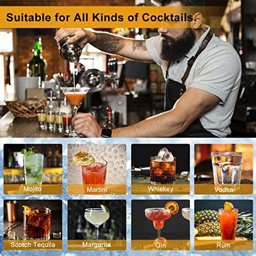 30pcs Mixology Bartender Kit with Stand, 25oz Bar Set Cocktail Shaker Set, Professional Bartending Kit Home Bar Tools Set Bar Accessories