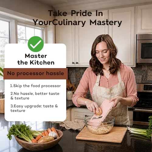 Mandoline Slicer for Kitchen, Upgrade Slicer for Vegetable, Professinal Japanese Vegetable Cutter with 4 Stainless Steel Blades - Image 6