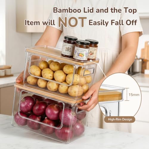 Potato and Onion Storage Bin for Pantry Organizer, Veggie Container
