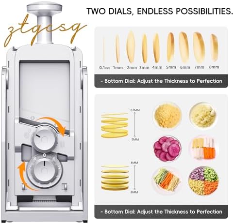Safe Mandoline Slicer for Kitchen, Vegetable & Food Cutter, Easy to Clean - Image 2
