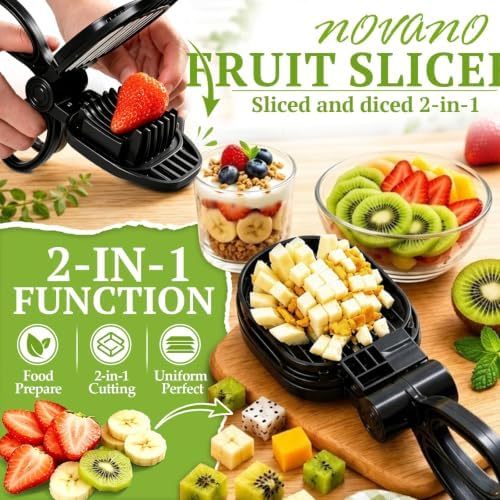 Fruit Slicer, Egg Slicer, Black