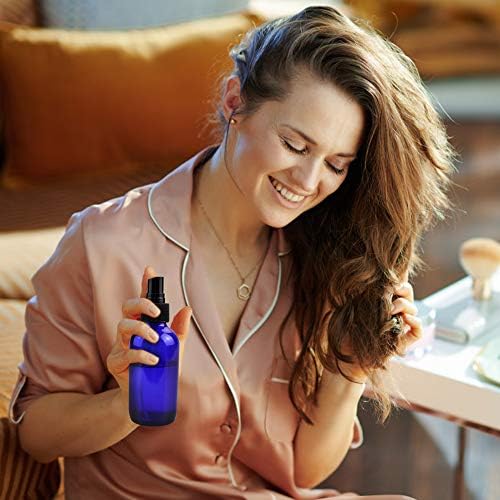 Wedama Spray Bottle, 4 oz Fine Mist Glass Spray Bottles, Little Refillable Liquid Containers for Watering Flowers Cleaning(16 Pack, Blue) - Image 5