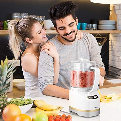 La Reveuse 2 Cup Mini Food Processor, Electric Chopper Small, White - Image 6