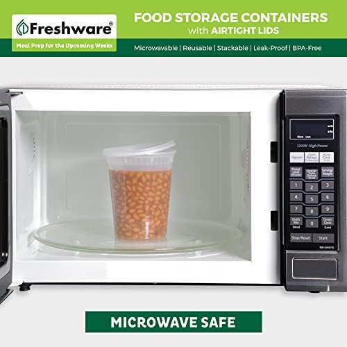 Food Storage Containers with Lids 32 oz [24 Set] Soup Containers