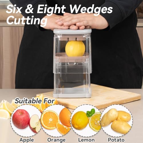 Badelite French Fry Cutter 3 in 1 Potato Onion Chopper Multifunction Egg Apple Slicer Kitchen Vegetable Cutter Dicer for Cucumber, Tomato, Zucchini, Carrot, Citrus Stainless Steel Blade - Image 4