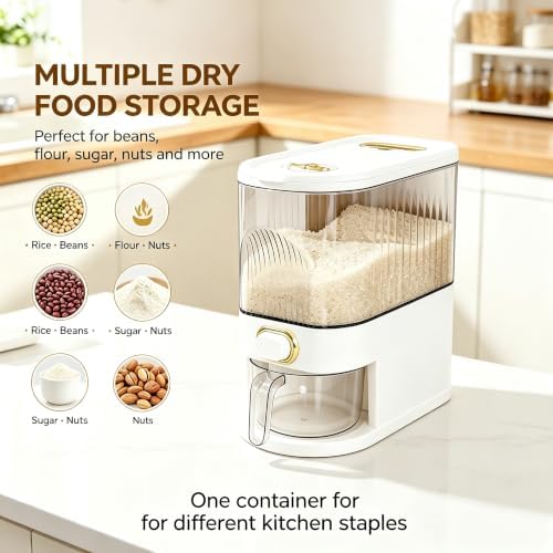 11 Lbs Rice Dispenser, Clear