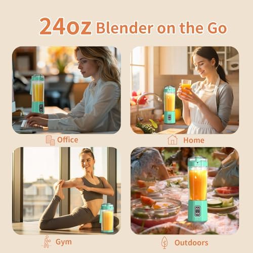 Portable Blender, Personal Blenders with Pulse Mode, Smoothie & Shake Maker - Image 6