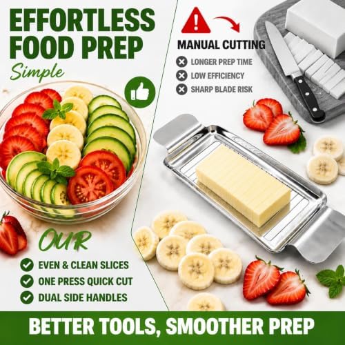NOVANO Stainless Steel Cheese & Butter Slicer - Image 4