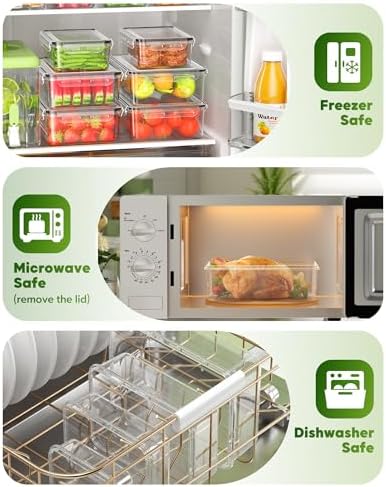 60 PCS Food Storage Containers with Lids, Plastic Food Containers