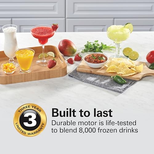 Wave Crusher Blender For Smoothies With 40 Oz Glass Jar and 14 Functions, Ice Sabre Blades & 700 Watts for Consistently Smooth Results, Black + Stainless Steel (54221)