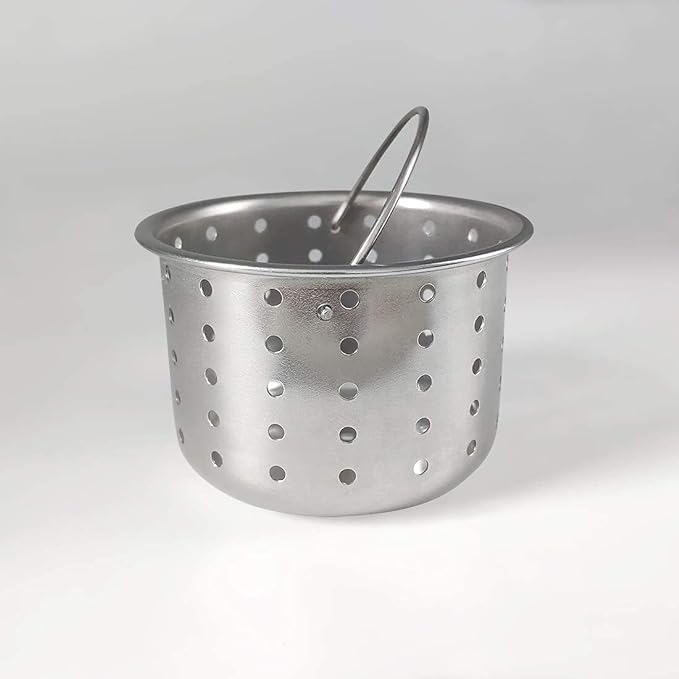 GZILA Kitchen Sink Drain Basket Only, 3-inch Basket for Kitchen Sink Strainer Replacement, Deep Cup Strainers with Handle, SUS 304 Stainless Steel