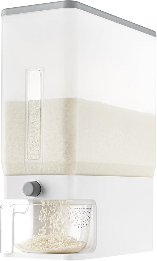 Rice Dispenser 25 Lbs(11.3kg), 1 Pack Clear