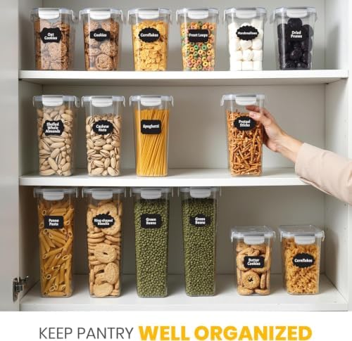 Plastic Airtight Food Storage Containers Sets with Lids, 24 Pack