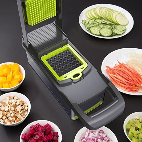 LICAEVEY Vegetable Grater Cutter Chopper for Fruit Potato Carrot (Grey - Image 4