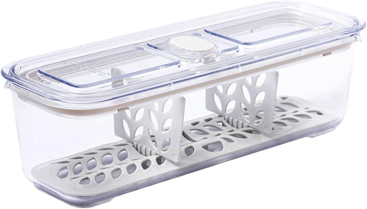 Latchlok Click 6.2 Cup Food Storage Container with Raiser & Divider, Oat