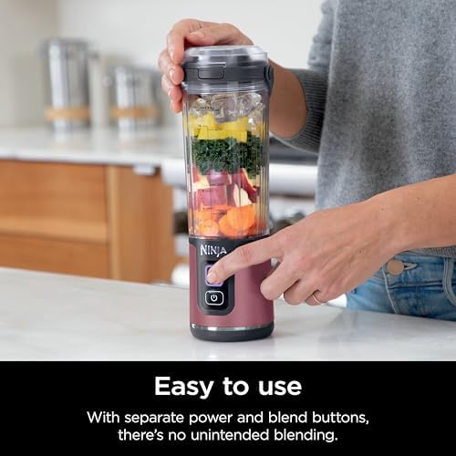 Ninja Blast Portable Blender, Cordless,18oz Vessel, Cherry, BC151RD - Image 2