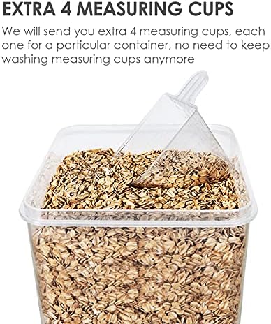 Extra Large Airtight Food Storage Containers, 6.5L, 4 Pcs
