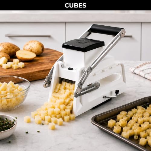 Starfrit Pro Fry Cutter & Cuber, 3-in-1 Potato & Vegetable Cutter - Image 5