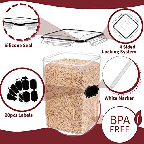 10 PCS Flour Sugar Storage Containers for Organizers and Storage
