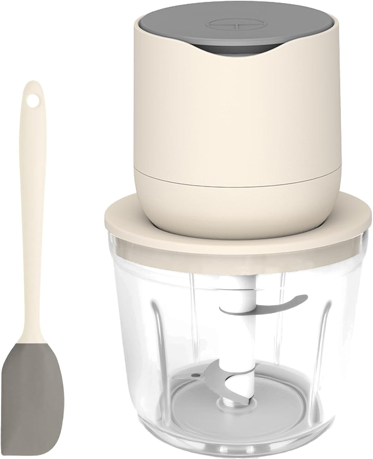 Electric Garlic Chopper, 600ML GLASS Food Processor Cordless