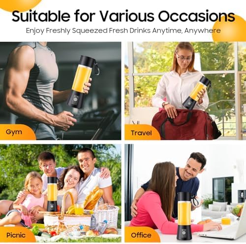 2026 Newly Upgraded Portable Smoothie Blender - Personal Travel Blender - Image 4