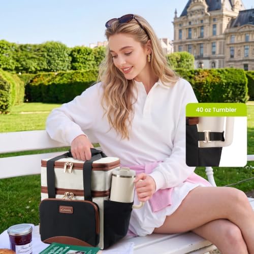 Insulated Lunch Box for Women,Large Adult Lunch Cooler Bag Men