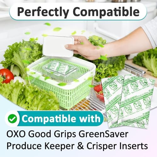 35 Pcs Carbon Filter Refills Compatible with OXO GreenSaver Produce Keepers