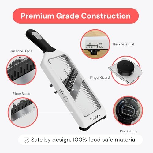 Handheld Mandoline Vegetable Slicer & Julienne Cutter