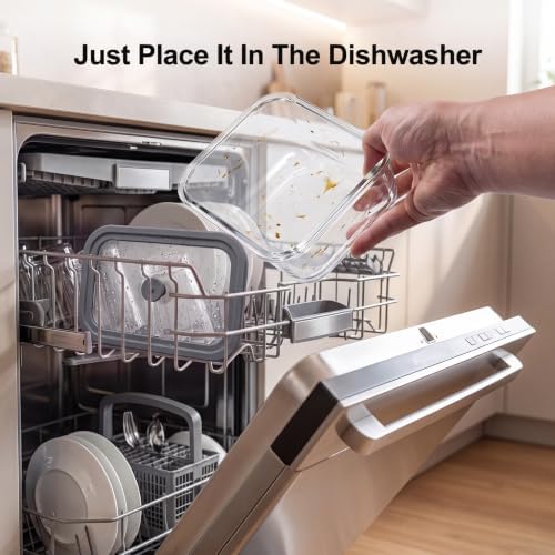 Vacuum Seal Containers for Food, Glass Meal Prep Containers