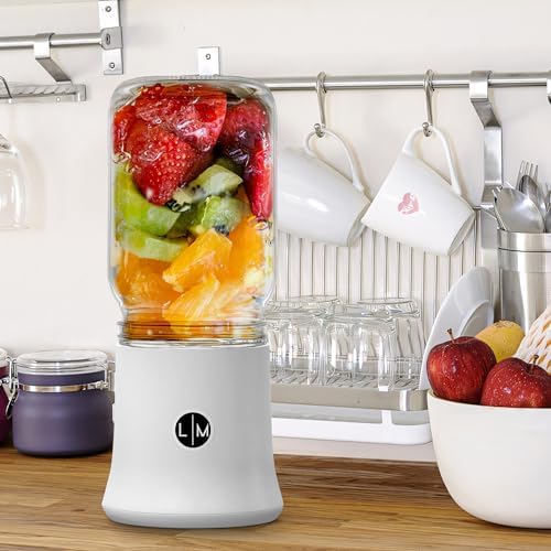 Personal Portable Blender for BALL Mason Jar, Blender Attachment Designed for wide mouth jars by Le Marq Design. - Image 5