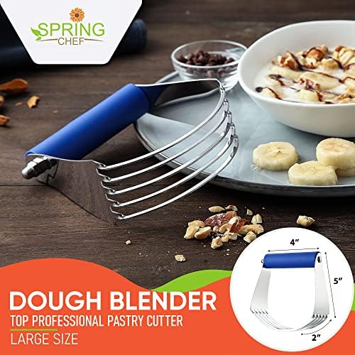 Spring Chef Large Dough Blender For Baking - Pro Pastry Blender - Sapphire - Image 2