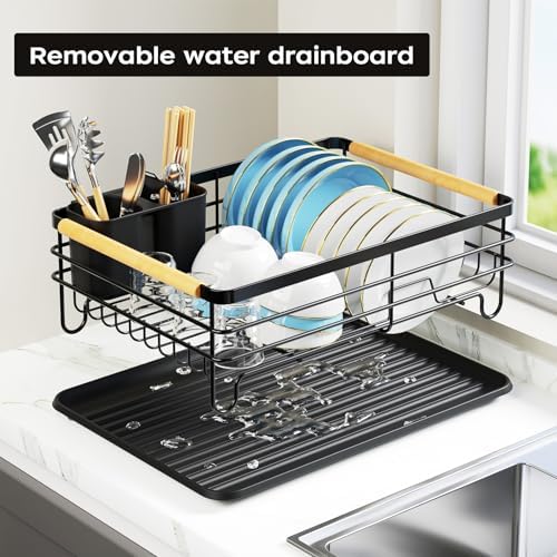 Dish Racks for Kitchen Counter, Black