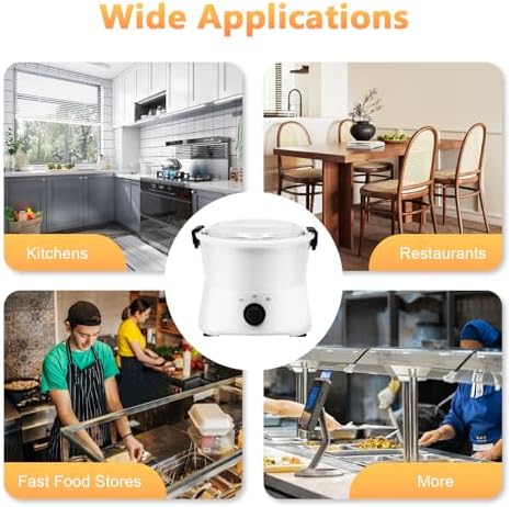 Electric Potato Peeler, 85W Commercial Electric Potato Peeler Machine w/Anti-slip Pads, Automatic Peeler, One-button Drive Automatic Peeler Spinner Machine w/ 1.76 Lbs Potatoes and 0.77lbs Vegetables