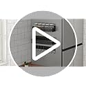 Magnetic Spice Rack for Refrigerator, 3 Pack Magnetic Shelf, Moveable Fridge Organizer with 8-Hook Rack, Seasoning Organizer for Kitchen