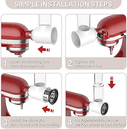 Slicer Shredder Attachment for Kitchenaid Stand Mixer