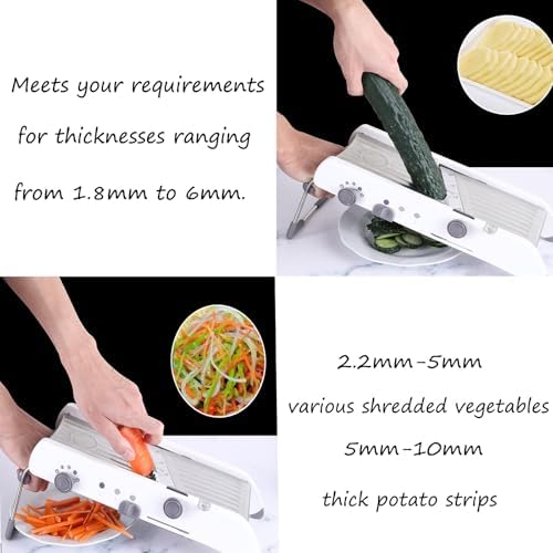 Mandoline Slicer For Kitchen, Vegetable Chopper, Vegetable/Potato/Veggie/Cheese/Tomato/Onion Manual Slicer, Multi-Functional Vegetable Manual Slicer And Cutter For Your Kitchen. - Image 5