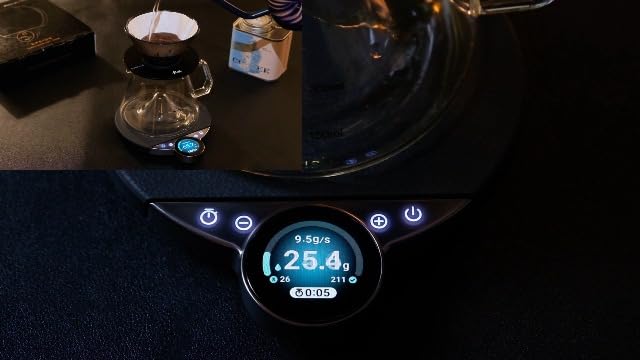 Balance Pro Pour Over Coffee Scale with Timer, Brew Assist Mode